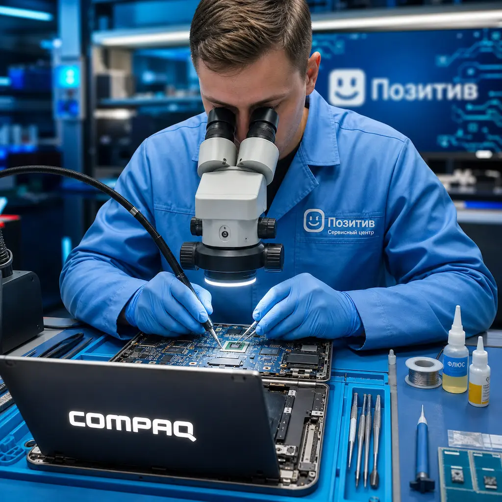 Замена видеокарты ноутбука Compaq в Лобне