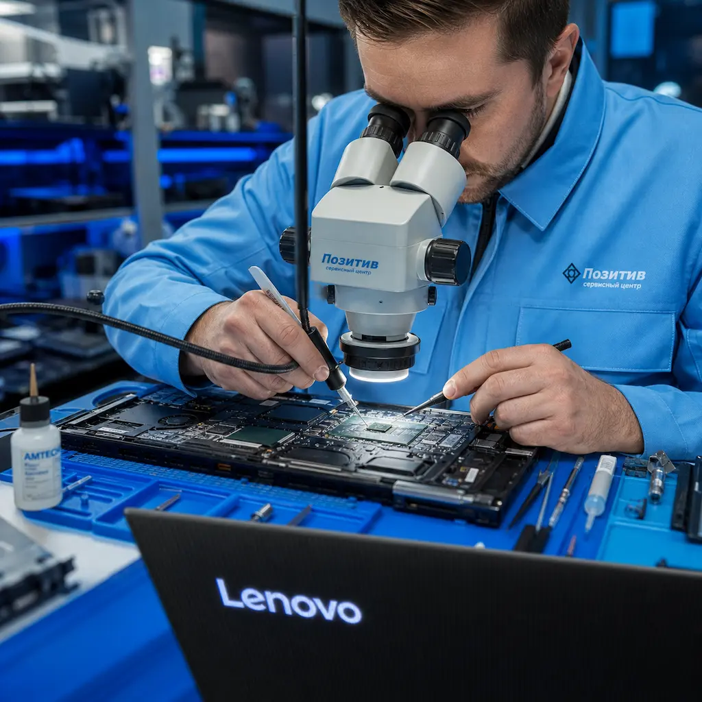 Замена видеокарты ноутбука Lenovo в Лобне