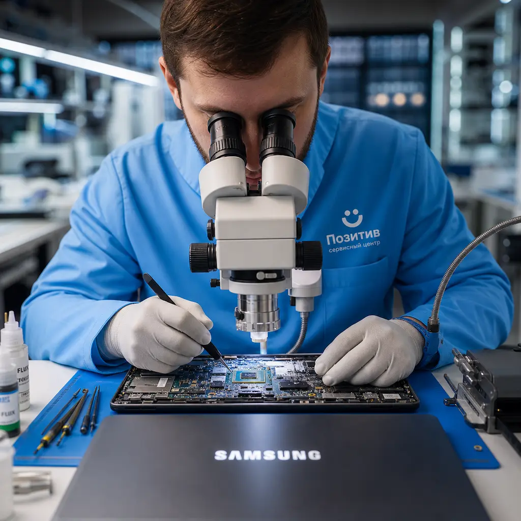 Замена видеокарты ноутбука Samsung в Лобне