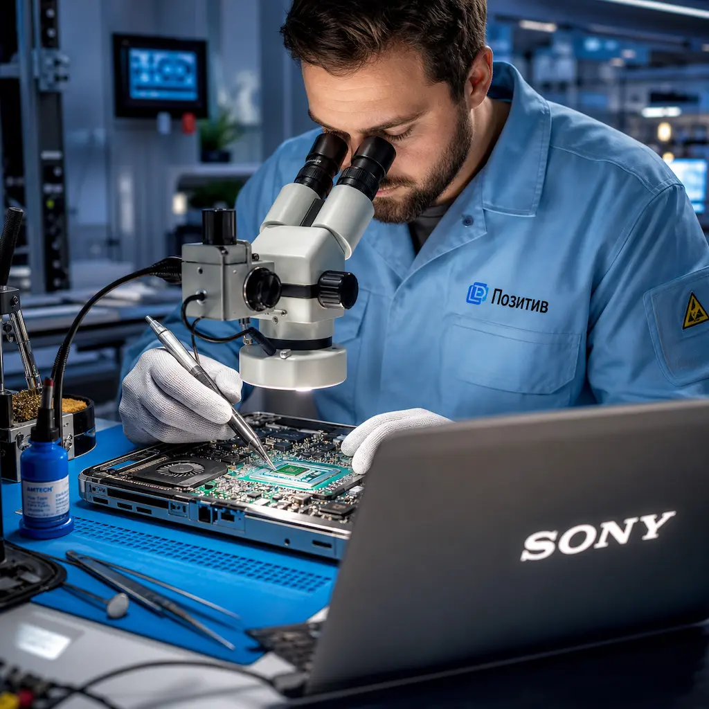 Замена видеокарты ноутбука Sony в Лобне
