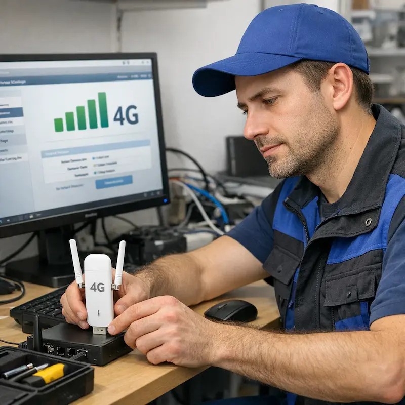 Настройка LTE модема в Лобне