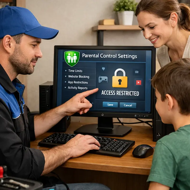 Родительский контроль на компьютере в Лобне