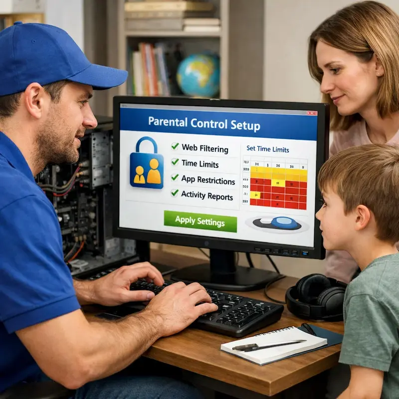 установка родительского контроля в Лобне