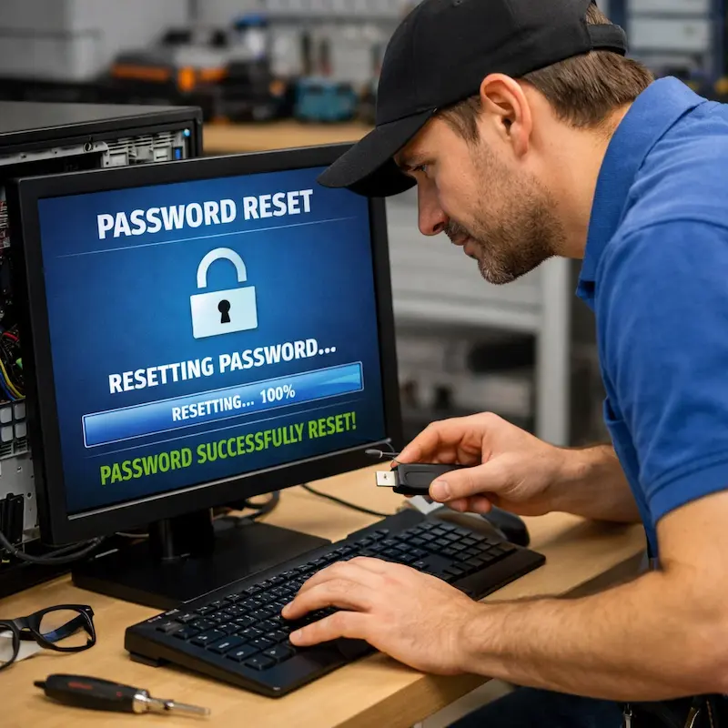 Сброс пароля от компьютера в Лобне