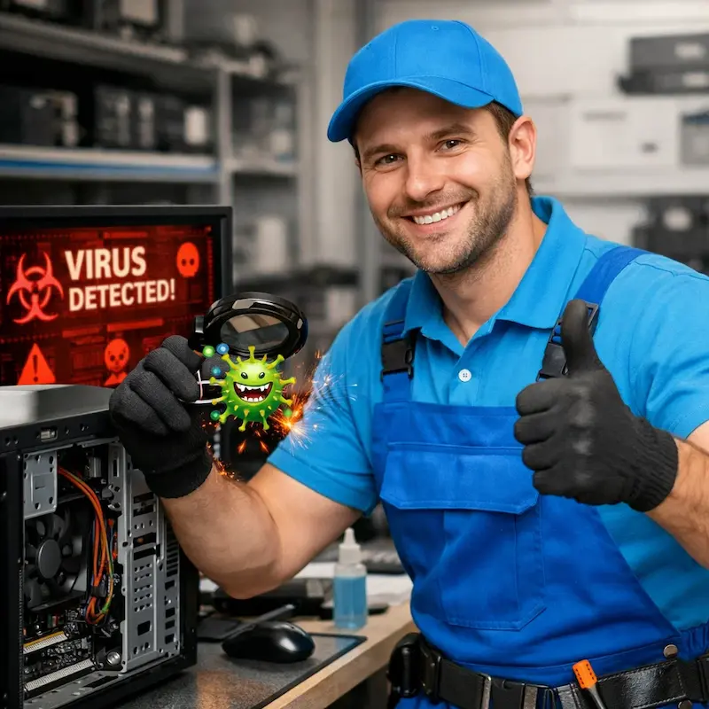 Удаление вирусов с компьютера в Лобне